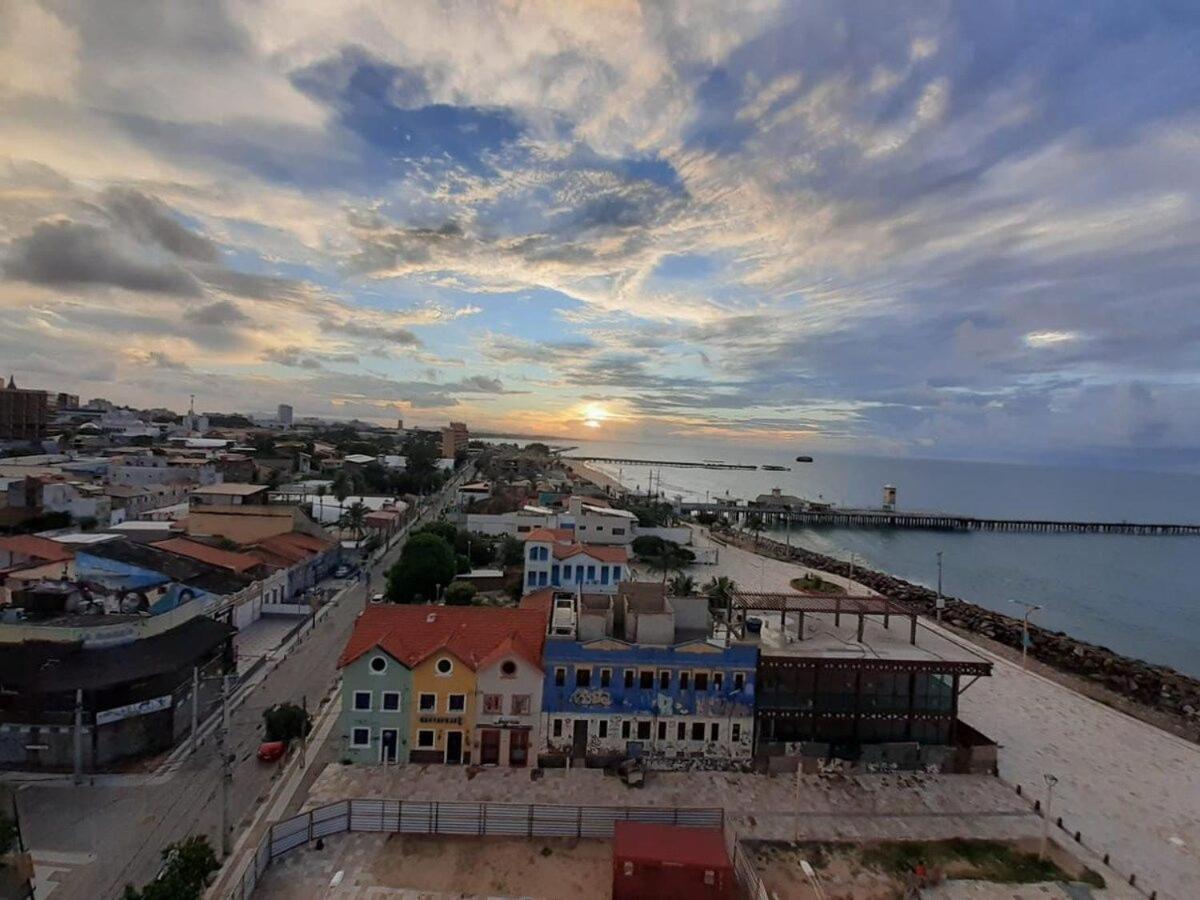 205 Flat mobiliado com vista lateral mar na Praia de Iracema Fortaleza (Ceara) Exterior foto